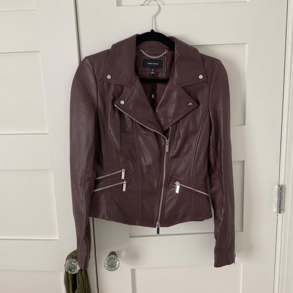 Karen Miller Leather Jacket NWT 6